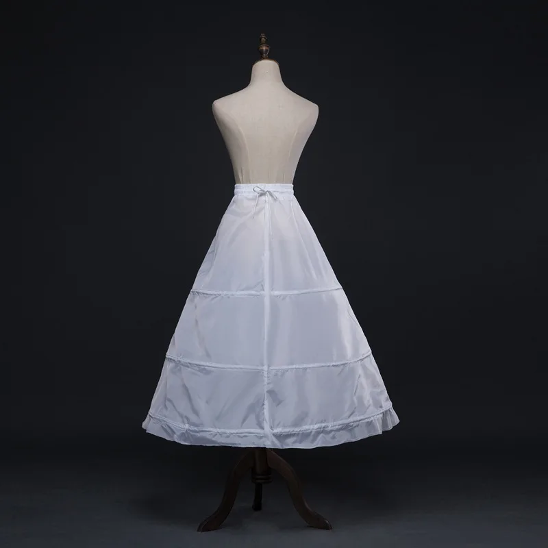 JaneVini 50s Petticoat A Line Underskirt Bustle Petticots Elastic Waist Bridal Crinoline Petticoats For Dress Jupon 3 Cerceaux | Свадьбы и