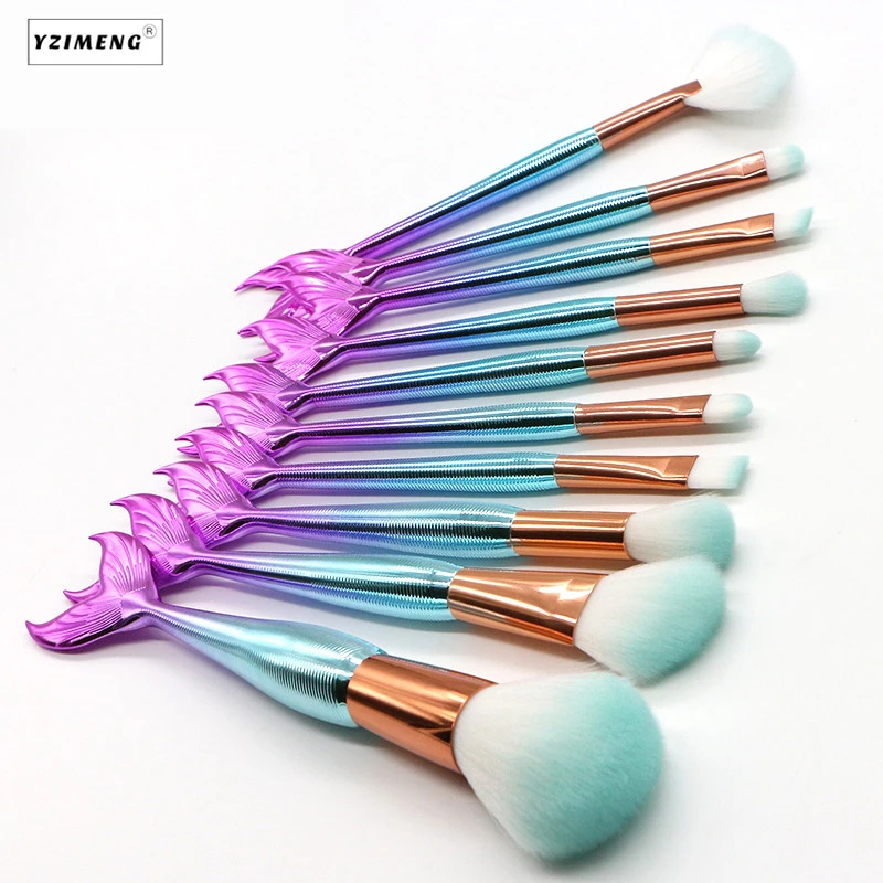 Набор кистей для макияжа 10 шт./компл.|set makeup brushes|synthetic hair brushcosmetic tools |