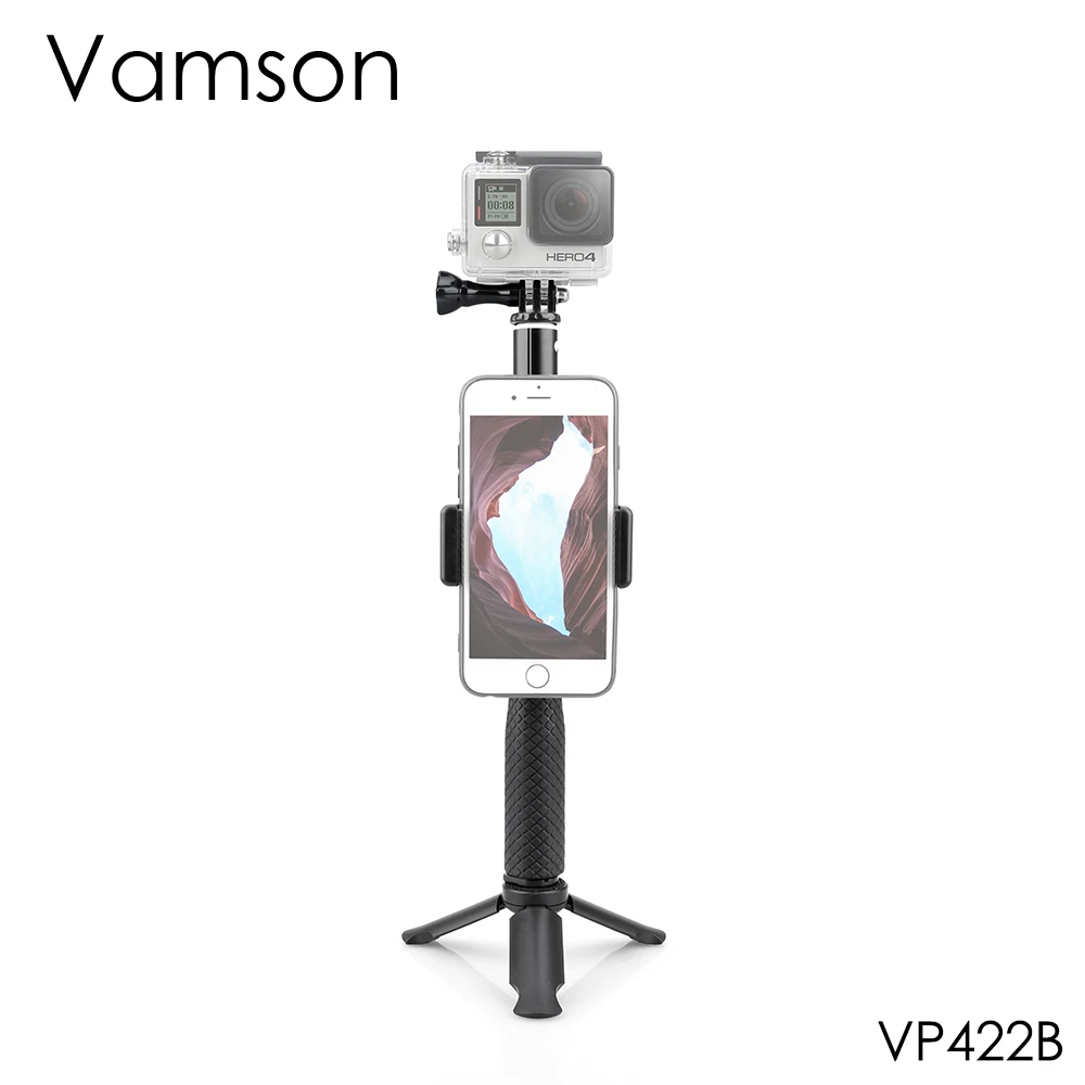 

Vamson для штатива-монопода с креплением для камеры, удлинитель для телефона, штатив для телефона 7, 6, 5, 4, VP422A