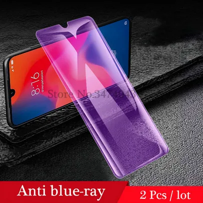 2 шт./лот, закаленное стекло 9H для Xiaomi mi 9 mi 9 SE 9T pro, защита экрана, полное покрытие, стекло для Xiaomi mi 9 9T SE, защитная пленка - Цвет: 2Pcs Anti blue-ray