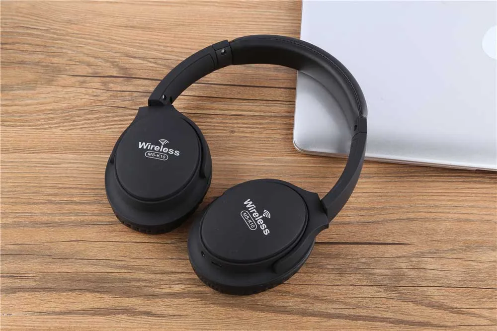 MS-K10 bluetooth-наушники с защитой от пота, с шумоподавлением, беспроводные наушники, спортивные басовые наушники, гарнитура с микрофоном для смартфонов - Цвет: Черный