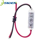 Диммер, Одноцветный контроллер светодиодов, 12 В постоянного тока, 3 клавиши для одноцветных светодиодных лент 5050 3528 5630 5730 3014, освещение