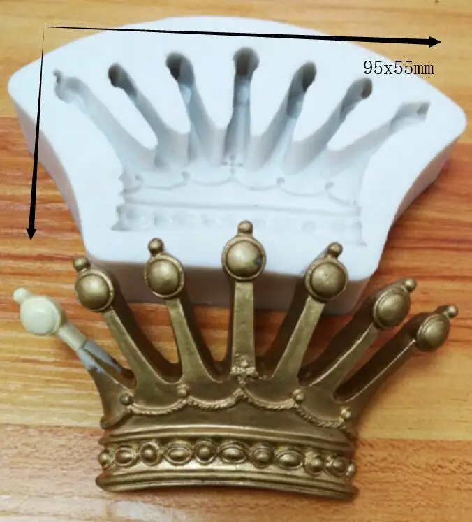 

Silicone Mold royal crown silicone mold mould sugar craft fondant cake decorating animal mould baking tool