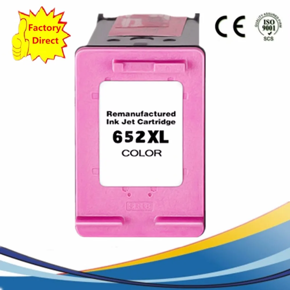 Картридж с чернилами Восстановленный для HP652 XL 652XL HP652XL Deskjet Advantage 1015 1515 2515 2545 2645 3515