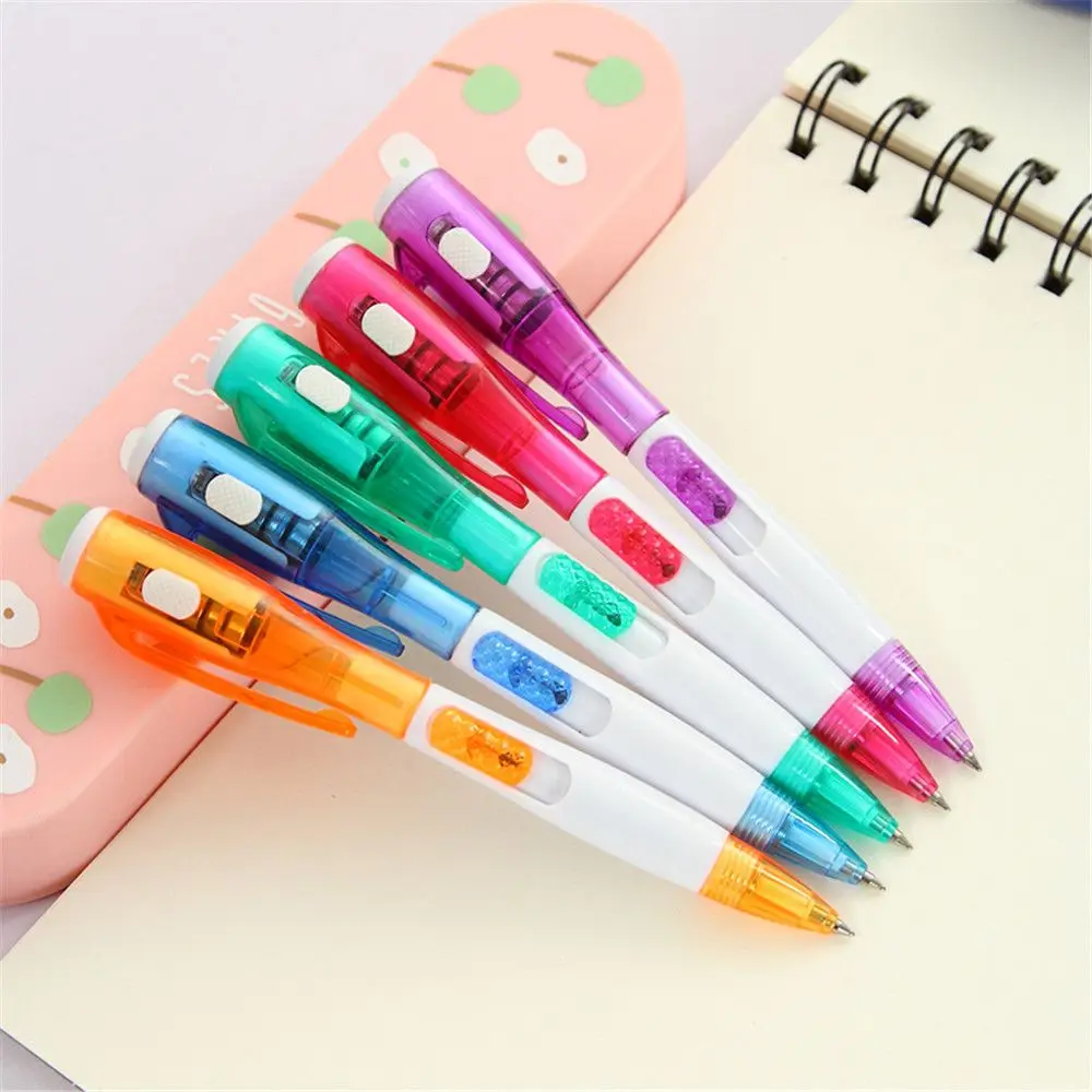 2 шт. флэш светильник светодиодный шариковые ручки милая Шариковая ручка с 0 5 мм