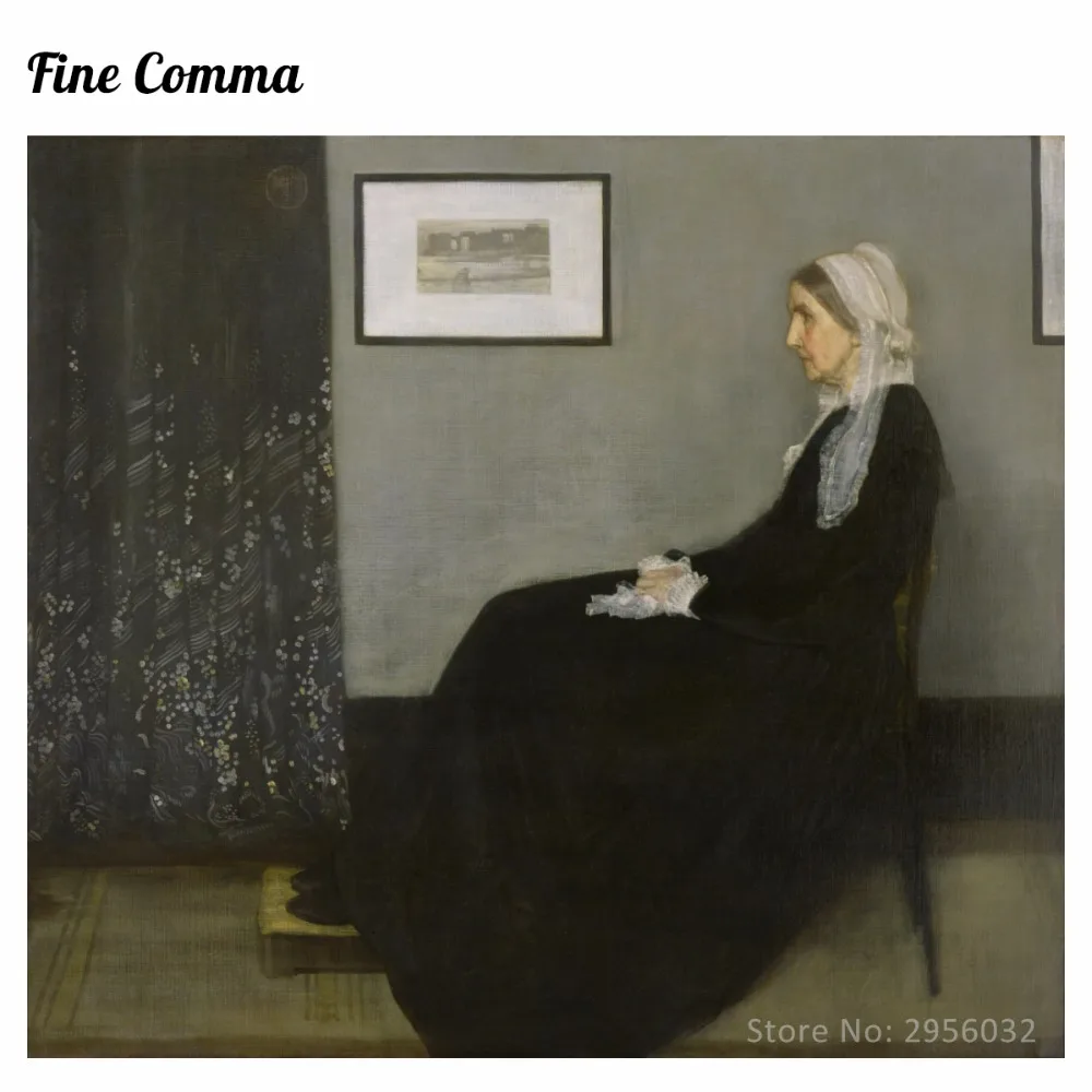 Композиция для матери свистлера в сером и черном цветах № 1 Джеймс макнилл