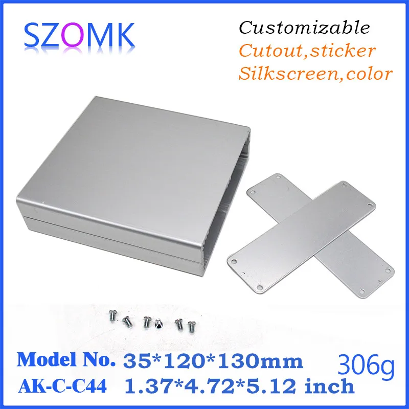 Алюминиевый корпус для печатной платы электроники (1 шт.) 35*120*130 мм