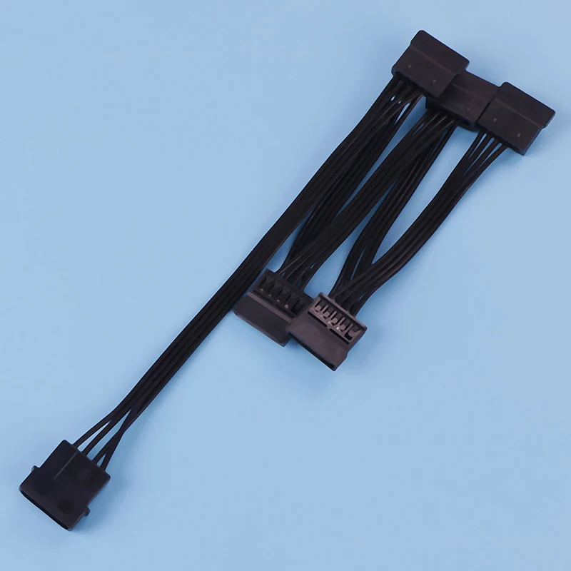 Кабель питания IDE Molex с 4 контактами на 5 портов шнур 15 контактов SATA 18AWG провод для