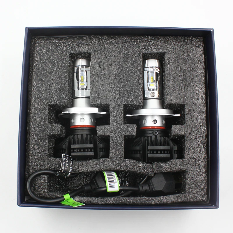 FStuning 9004 9007 H13 H4 светодиодные фары лампочки 50 W 6000LM Авто 3000 K 6000 8000 противотуманные
