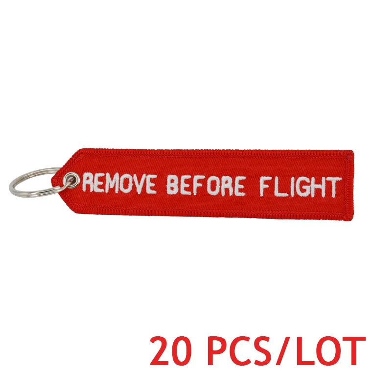 Red1 Remove Before Flight Airworthy тег брелоки модный брелок для Авиации Теги OEM брелки Модные украшения 20 шт./лот - Цвет: Red1