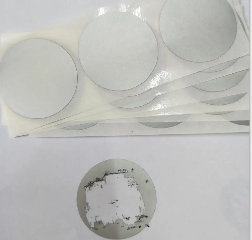 SILVER 50 шт 1," дюймов, 38 мм Круглая Серебряная клейкая скретч-пленка, вытертая купонная наградная наклейка - Цвет: SILVER