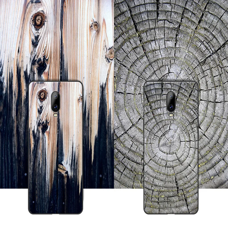 6.41&quot For Oneplus 6T Case wood stone style soft phone Oneplu6T Cover 6 T A6010 back Shell One plus coque bag | Мобильные