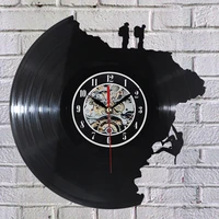 large decorative wall clocks vinyl record clock climbing shape 3d acrylic art watch antique style quartz clock mechanism needle