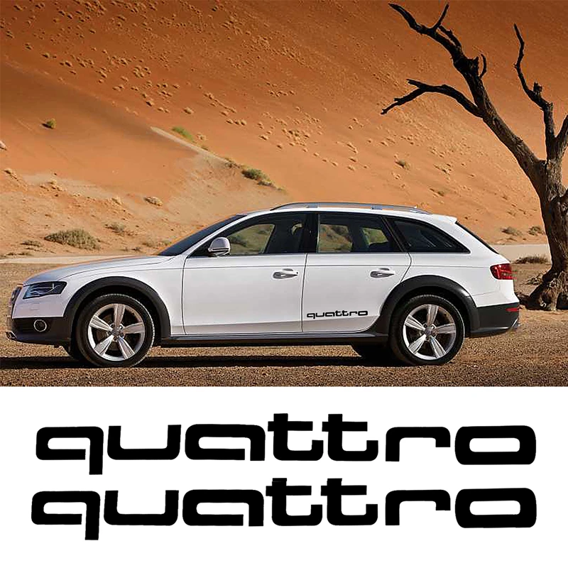2 шт. oracal стикер Quattro виниловая наклейка гонки герба логотип для Audi A3 A4 S4 S3 S5 TT s7 RS A5