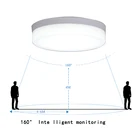 Потолочное освещение с датчиком движения, Индукционное умное светодиодное освещение PIR, потолочное освещение для ванной, прохода, лестницы, потолочные светильники для балкона
