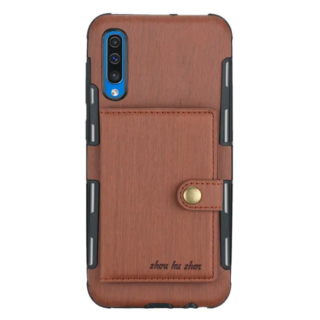 Матовая ткань флип для Coque samsung A50 чехол A20 samsung A70 чехол слот для карт кошелек чехол на заднюю панель телефона для Samsugn Galaxy A30 крышка A10
