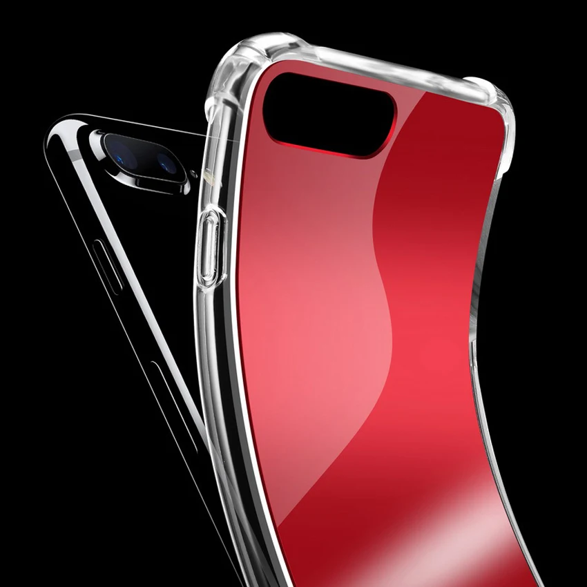 Зеркальный чехол для iPhone 11 Pro X XS MAX 7 8 6 6s Air Bag противоударный роскошный модный
