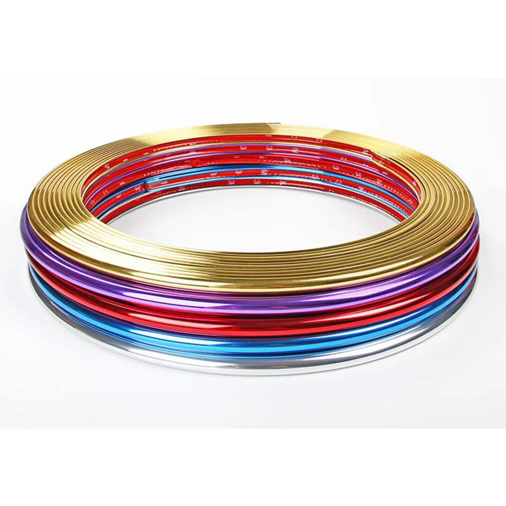 ПВХ полоса обода колеса наклейка для защиты шин Универсальный декоративный