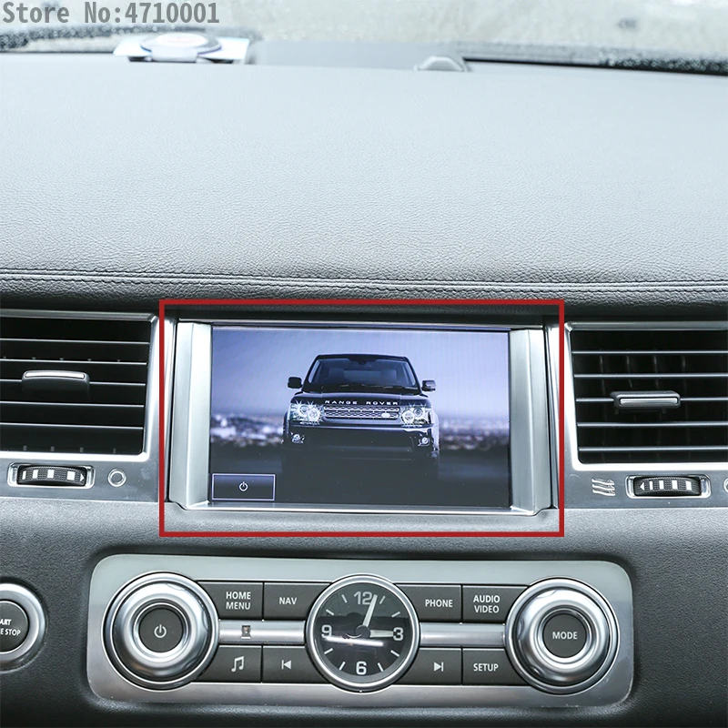 ABS хромированный автомобильный GPS-Навигационный экран Рамка отделка для Land Rover Range