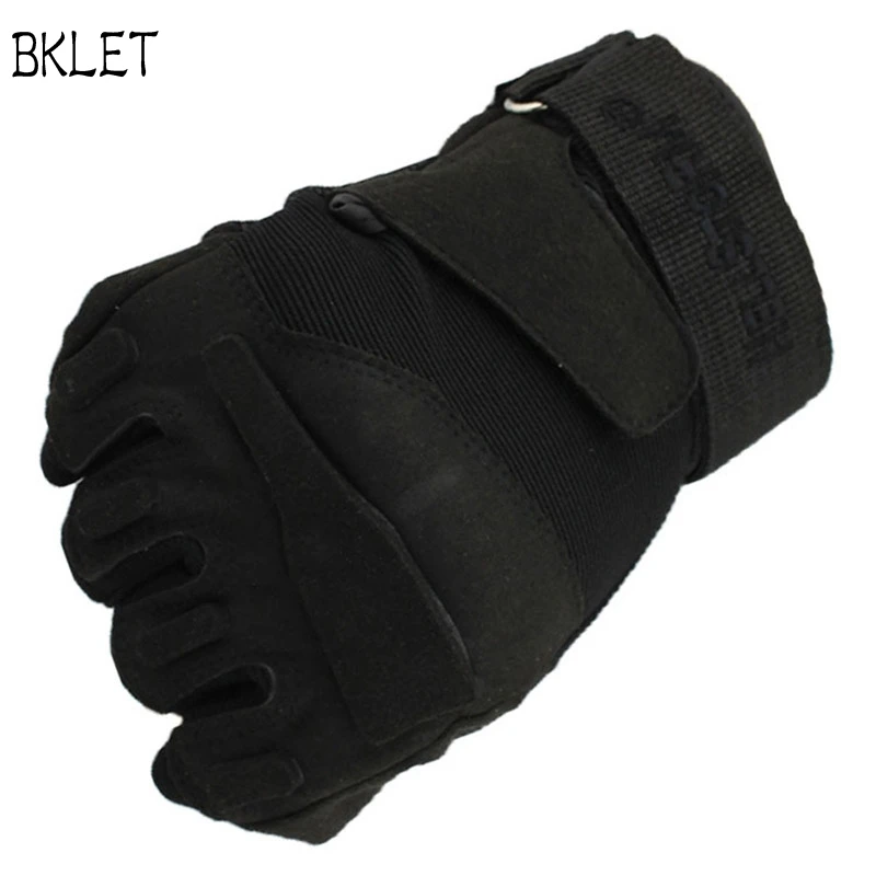 

Men 2018 Outdoor Sports Half Finger Riding Gloves Bike Gloves Bicycle Gloves Camouflage Army Green Black Guantes Ciclismo