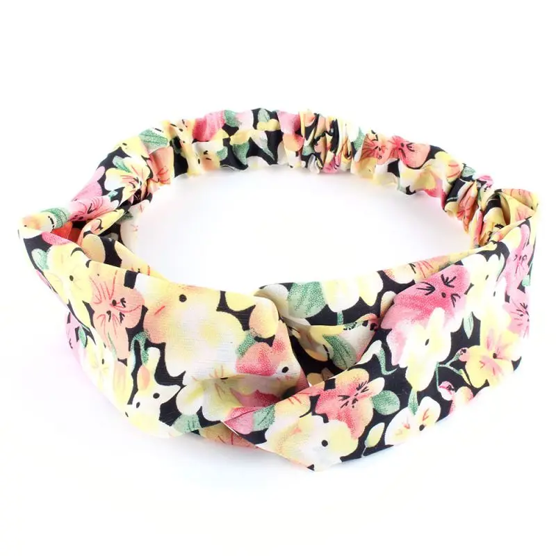 Для женщин девочек волос Эластичный Бант Hairband Тюрбан Завязывают Кролик оголовье - Цвет: 9