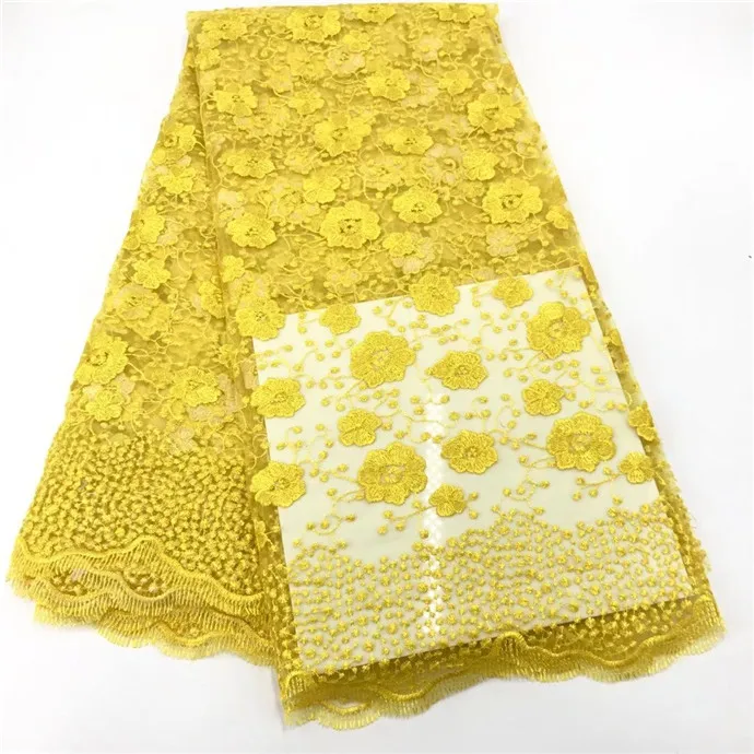 Высококачественная нигерийская кружевная ткань красного цвета для свадьбы 2018