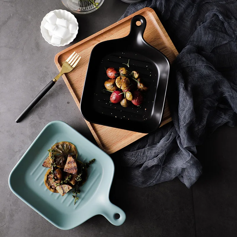 Тарелка для сыра пиццы с ручкой тарелка завтрака в западном стиле дисковая суши