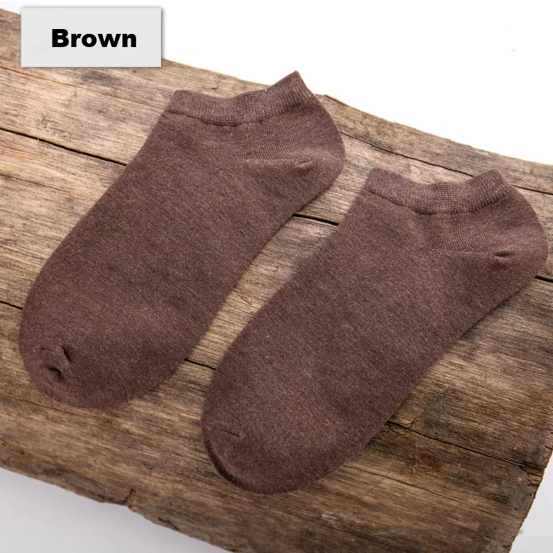 Brown 5 пар/лот, высокое качество, Новое поступление, Брендовые мужские носки, бамбуковые волокна, носки, мужские летние носки, дезодорирующие носки - Цвет: Brown