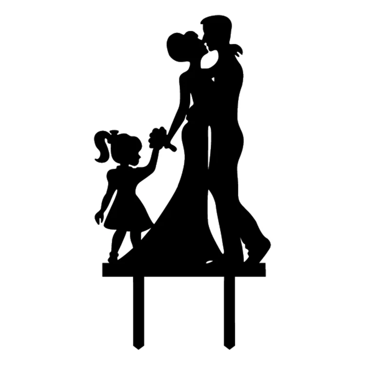 Любовь Семья акриловый торт флаг Топпер Mr & Mrs свадебная фотография разные