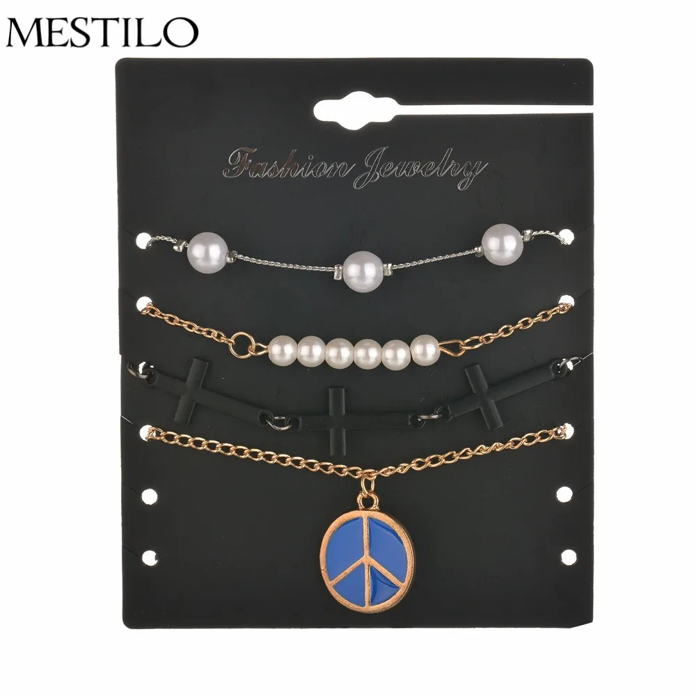 MESTILO Lovely Bracelet Simulated Pearl Bracelets For Women Pulseras Masculinas Bijouterie Jewelry Best Friend Gifts Decoration |