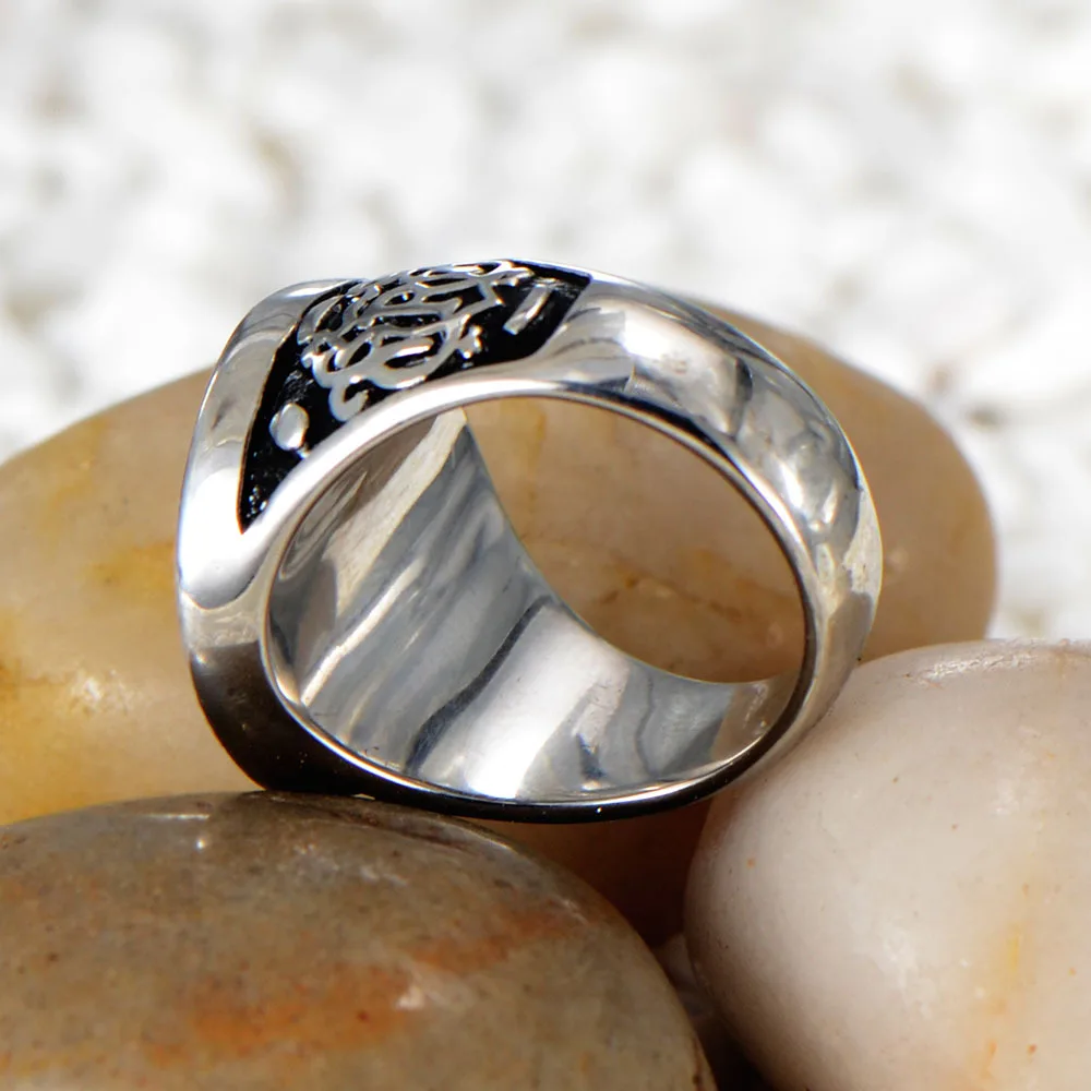 Fashion jewelry ring Stainless steel ship anchor casting men's individual | Украшения и аксессуары