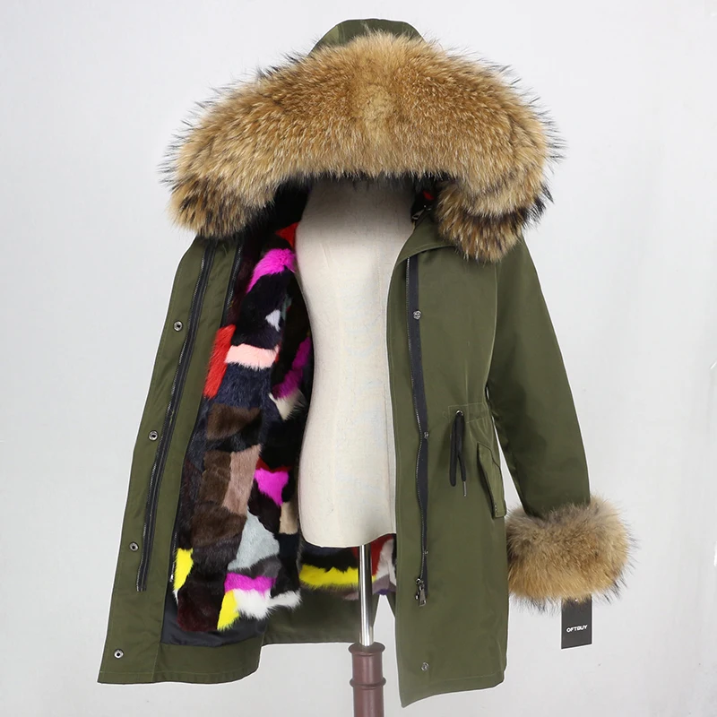 Фирменная Новинка пальто из натурального меха зимняя куртка для женщин