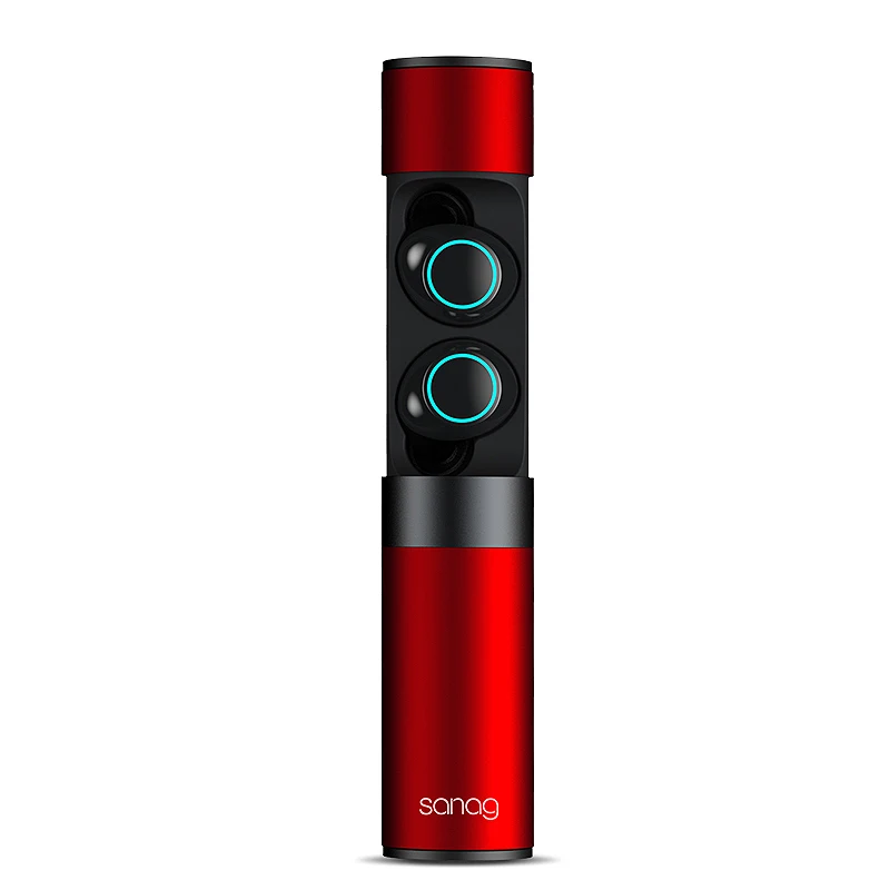 Red Sanag J1 Tws Bluetooth 5,0 наушники мини беспроводные наушники-вкладыши настоящие беспроводные наушники стерео гарнитура с микрофоном для Xiaomi Iphone X Pho - Цвет: Red