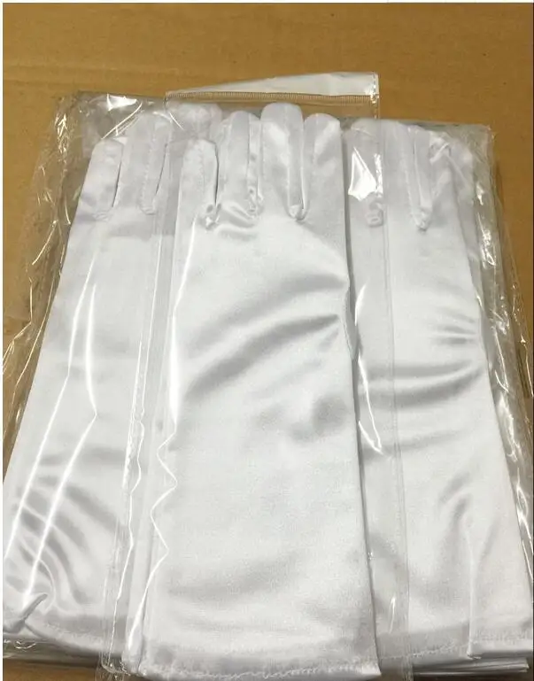 White one size Белые свадебные очаровательные перчатки с цветами для девочек, перчатки для дня рождения, перчатки для церемоний, аксессуары для посещения церкви, детские перчатки D70 - Цвет: White one size
