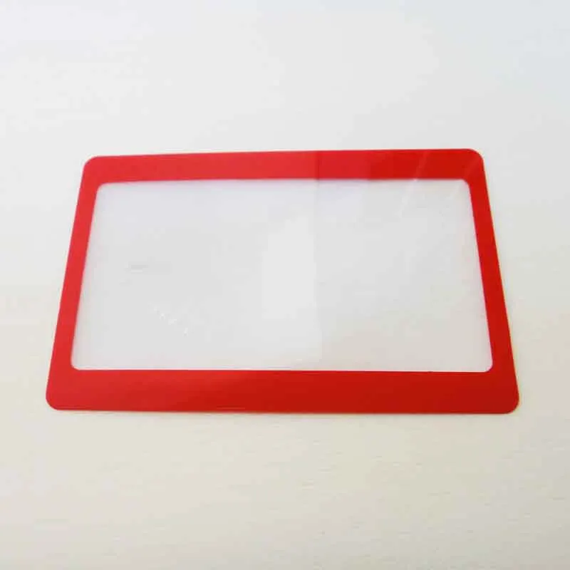 

1pc J106 Plastic Card Type Magnifier Portable DIY tools for Reading and Teaching Free Shipping Russia