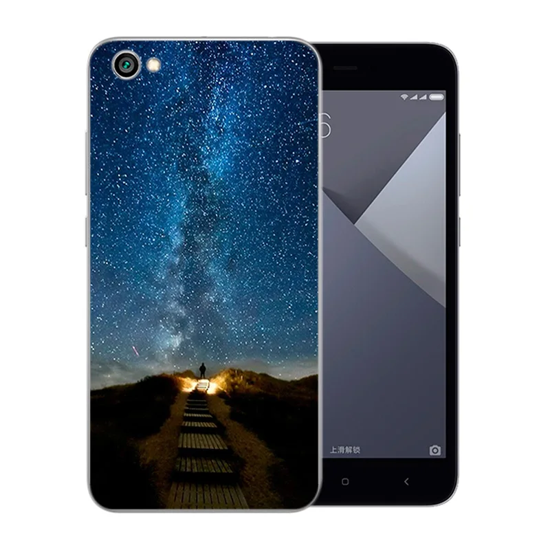 Phone Cases For Xiaomi Redmi Note 5A Soft TPU Silicone Luxury New Perfect Design Night Sky Pattern for Hongmi Back Cover |