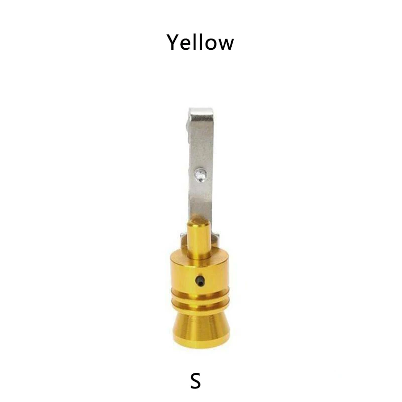 Yellow-S Практичный турбо звуковой свисток глушитель выхлопной трубы авто выдув клапан-симулятор Универсальный симулятор Whistler инструменты - Цвет: Yellow-S