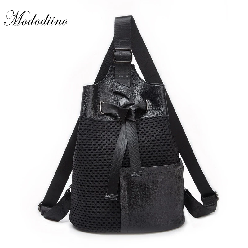 Mododiino Wild Mesh Trend женские рюкзаки Повседневная дорожная сумка однотонная уличная