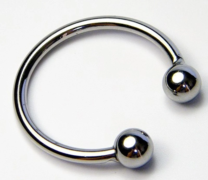 Мужской ремень верности кольцо из нержавеющей стали с двумя шариками 30 мм