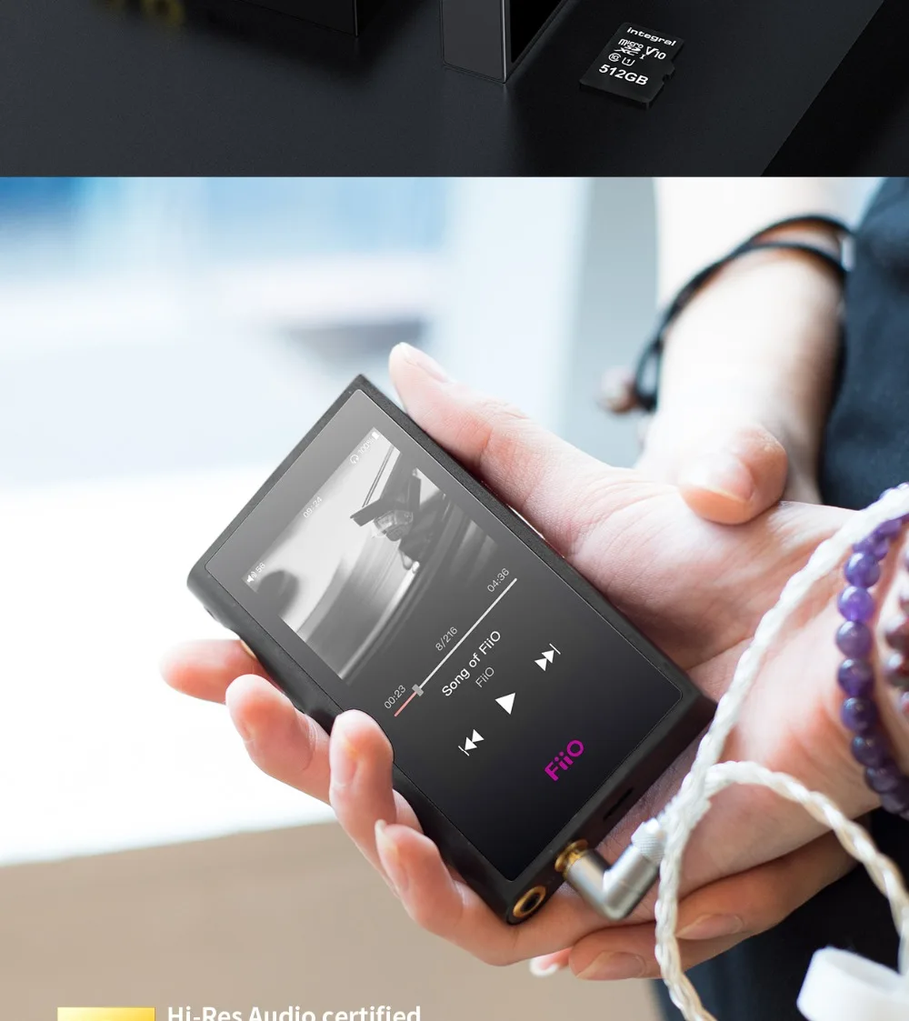 FiiO M9 HIFI AK4490EN* 2 Сбалансированный wifi USB DAC DSD Портативный Аудио MP3 плеер с высоким разрешением Bluetooth LDAC APTX FLAC