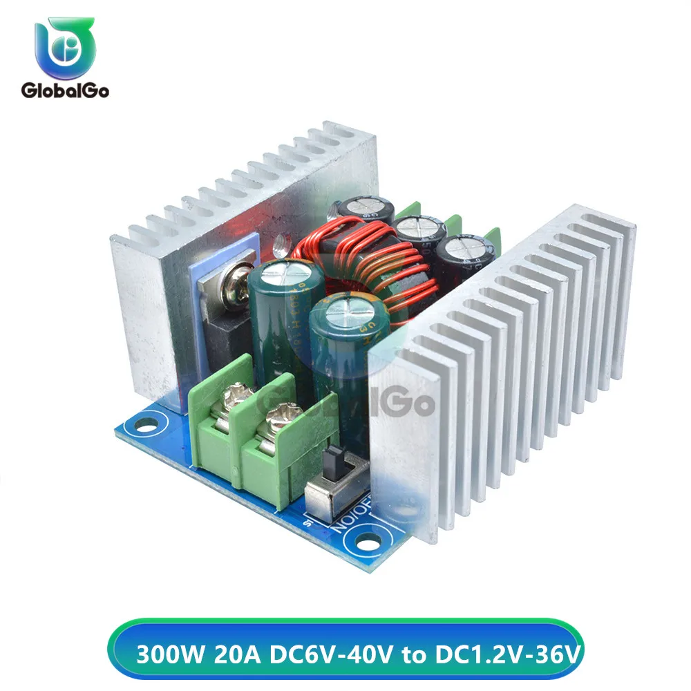 300W 20A DC Мощность понижающий преобразователь понижающий модуль 300 W 20A 9A DC-DC 6 V-40 V до 1,2 V-36 V постоянный ток Светодиодный драйвер Мощность Напряжение доска - Цвет: 300W 20A