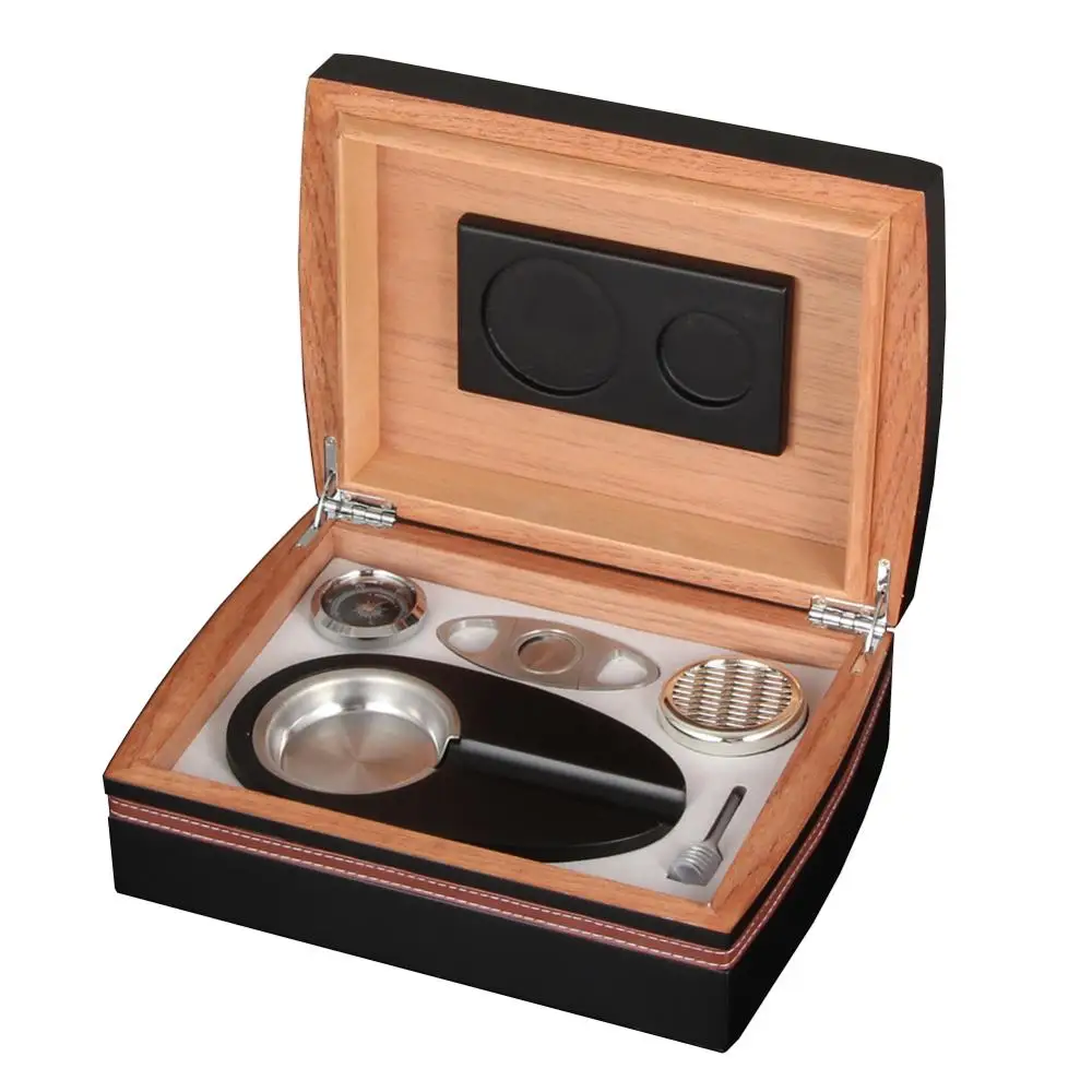 GALINER Cedar Wood дорожная коробка для сигар с гигрометром увлажнителя сигары