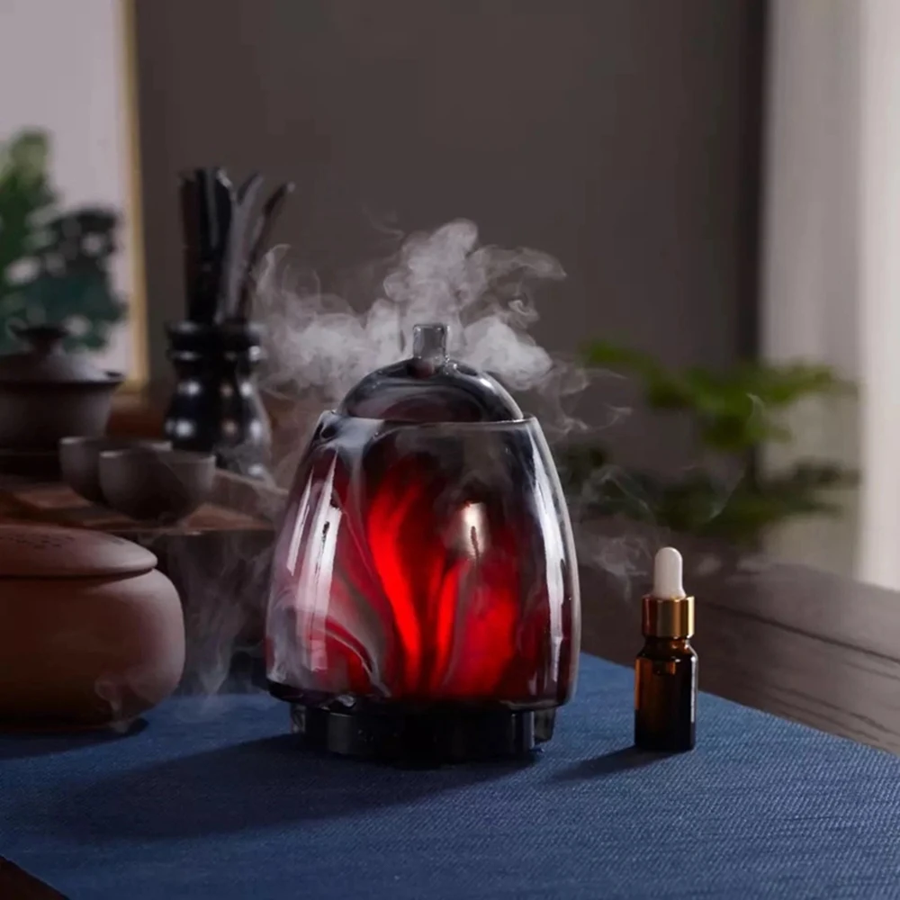 Aroma Diffuser Ultrasonic Burner Multi-function Colorful Ink Wind Aromatherapy Humidifier Air Freshener for Home Decor Bedroom