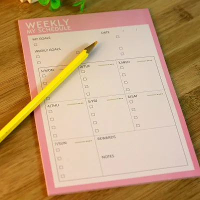 План рабочего стола план блокнота боксерский планер ежедневник еженедельный