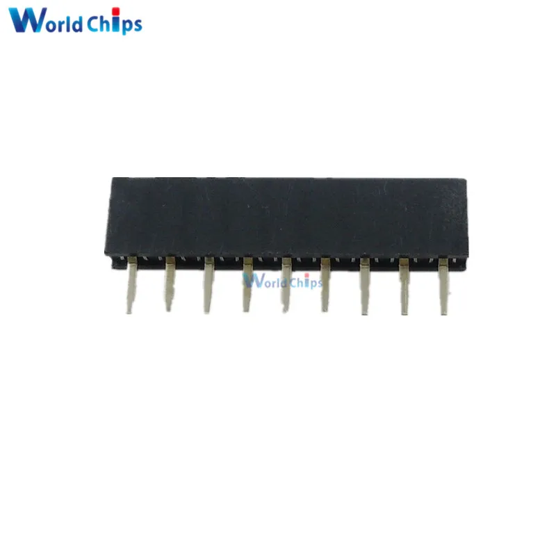 10 шт. 1x9 Однорядный 9 контактный разъем PCB гнездовой 2 54 мм|female header|header 2.54mmfemale pin header |