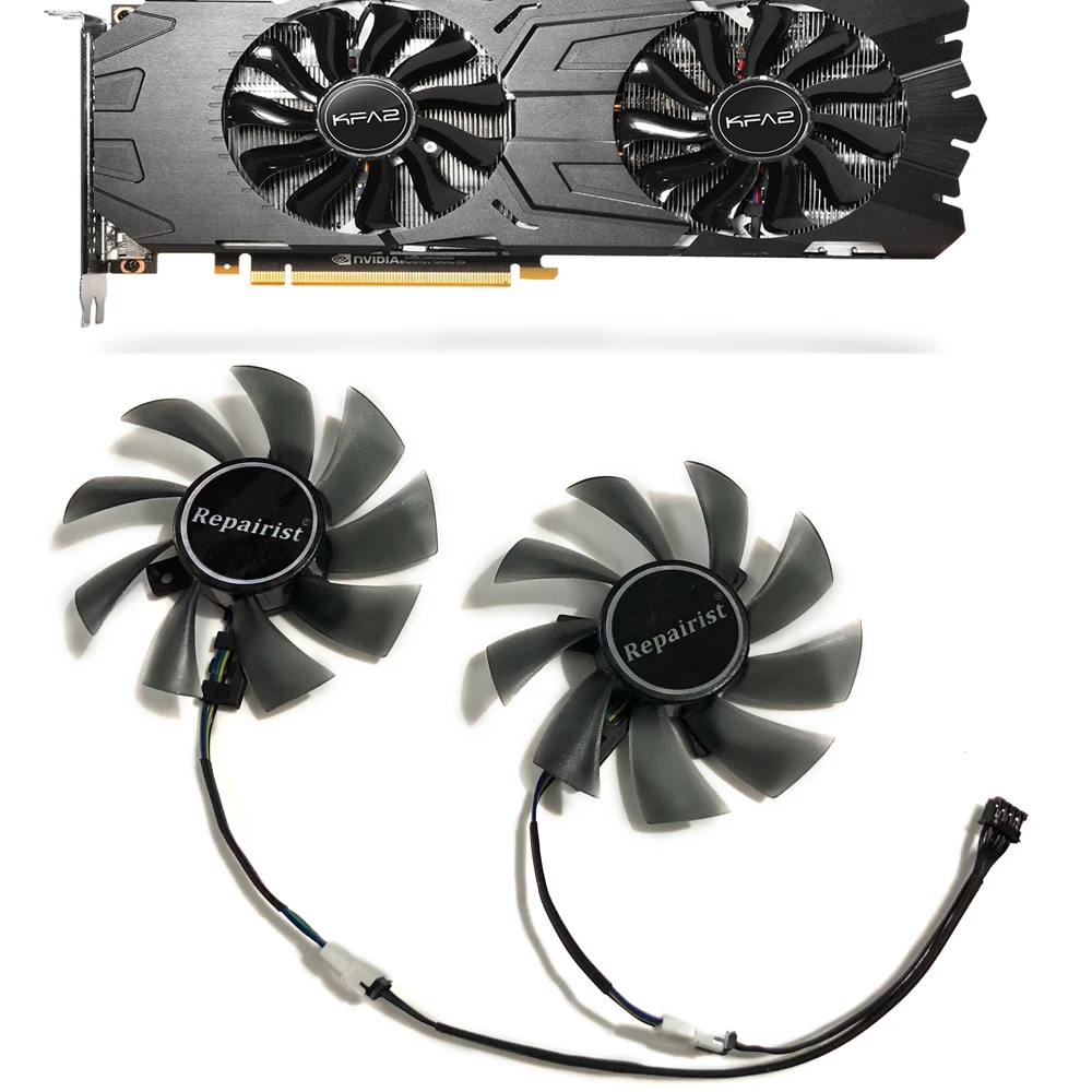 Альтернативный охлаждающий вентилятор GTX1080Ti GPU VGA для графических карт KFA2 GEFORCE GTX