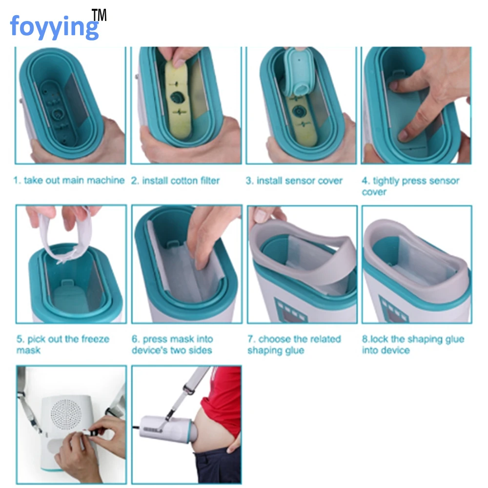 Foyying криотерапия крио замерзания жира Неинвазивная машина для похудения Мини крутая вакуумная criolisis устройство для похудения Тонкий Freez