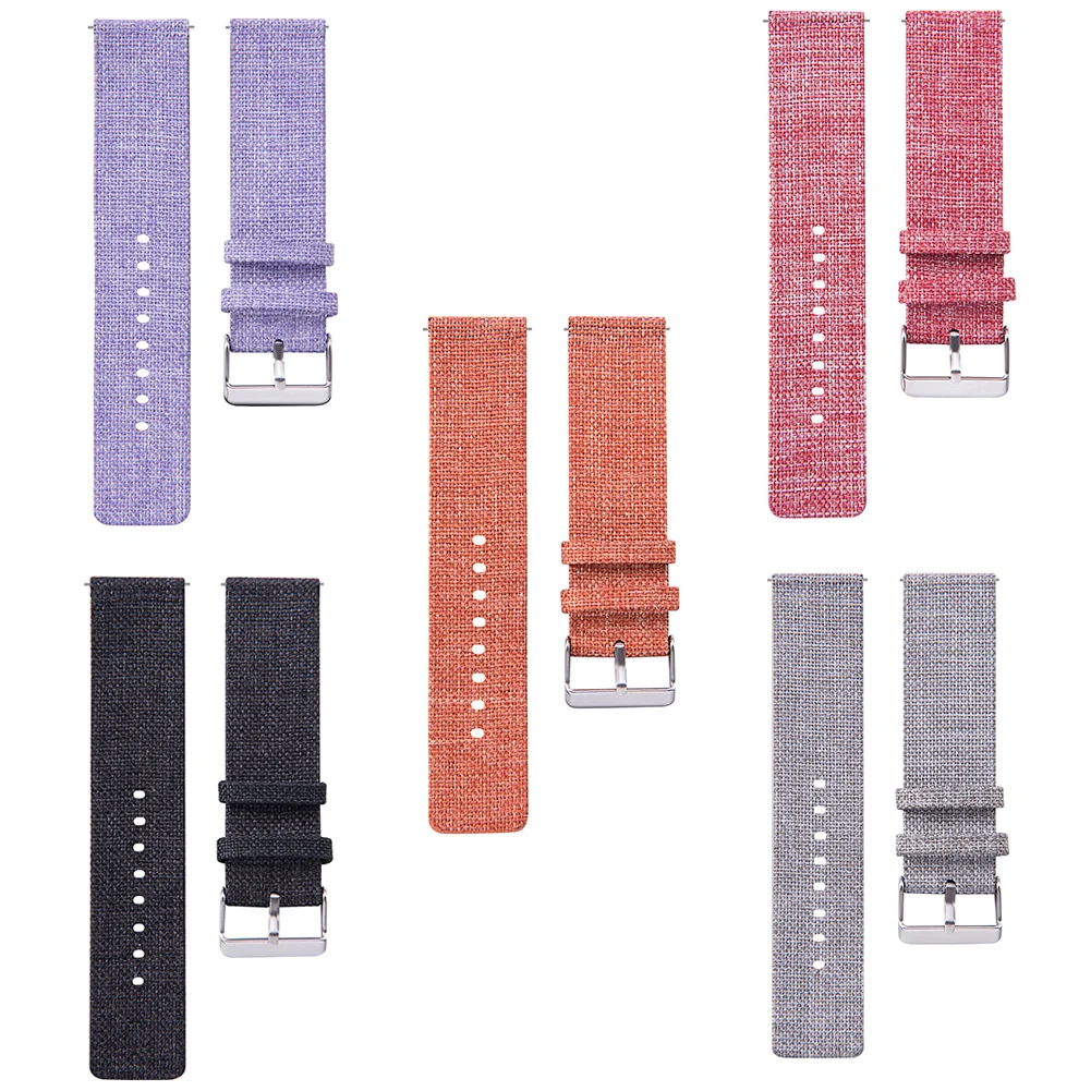 23 см замена регулируемый Мягкий Холст Смарт часы ремешок для Fitbit Blaze