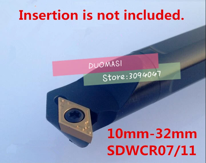 

1 шт. 10 мм 12 мм 16 мм 20 мм 25 мм 32 мм S12M-SDWCR07 S16Q-SDWCR11 SDWCR07 SDWCR11 SDWCL07/11 правый/левый токарный станок с ЧПУ