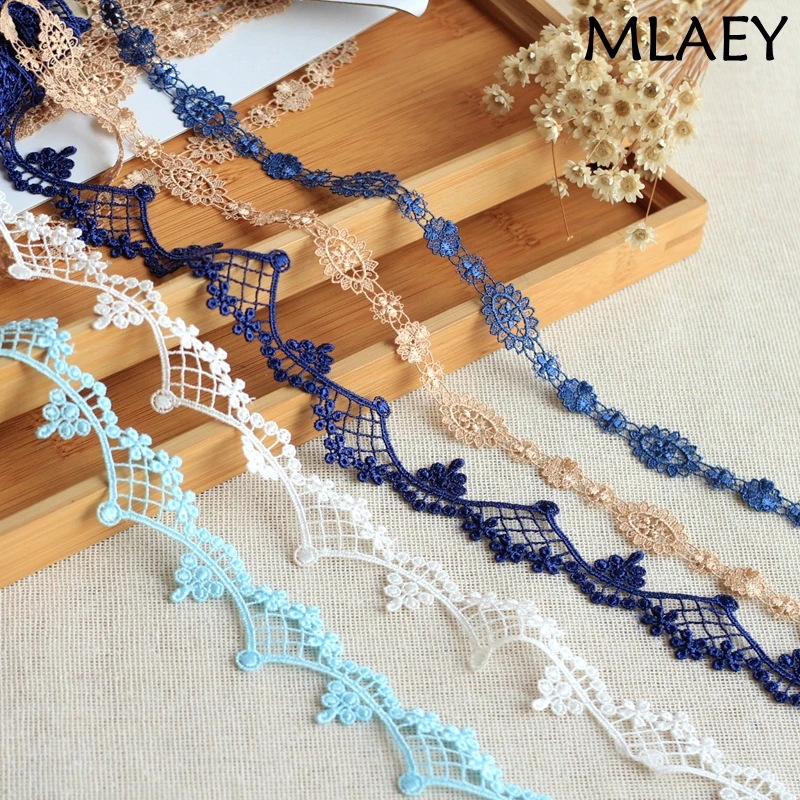 MLAEY 2 ярда/партия кружевная ткань лента с аппликациями аксессуары Alter Couture